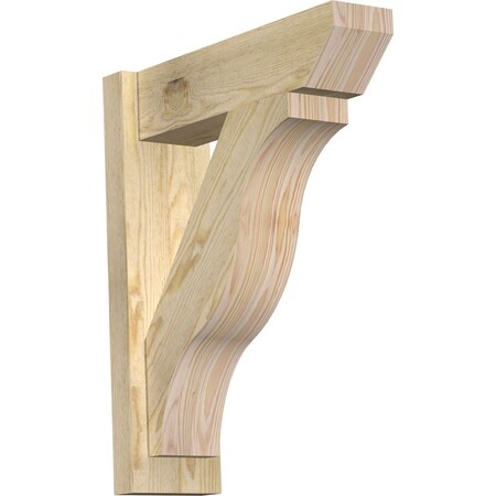 Ekena Millwork Funston Slat Rough Sawn Outlooker, Douglas Fir, 6"W x 20"D x 24"H OUT06X20X24FST06RDF